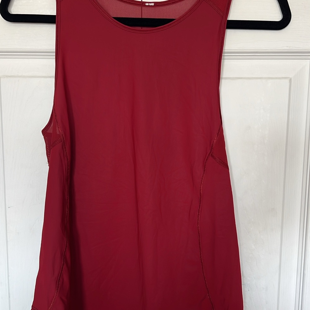 Lululemon Athletica Red Tank Top